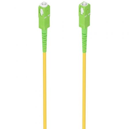 Aisens Latiguillo de Fibra Óptica G.657.A2 9/125 SMF Simplex 10m SC/APC-SC/APC Amarillo